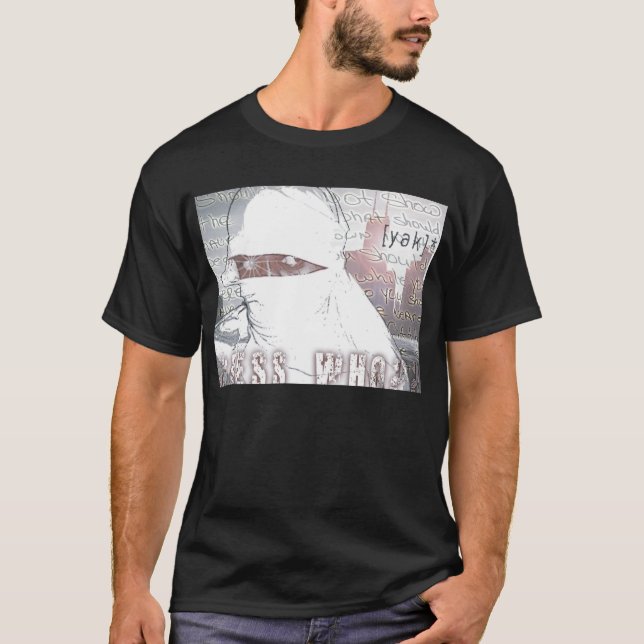 Camiseta Suposição que T do preto do cobrir do álbum (Frente)