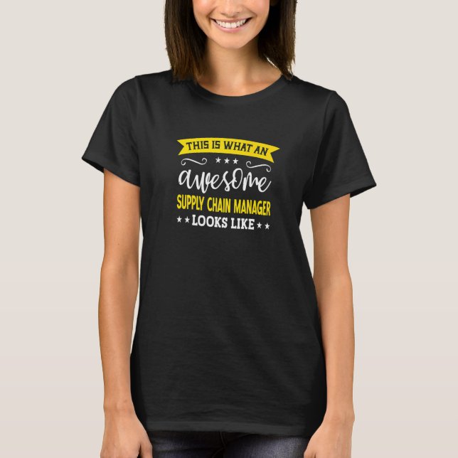 Camiseta Supply Chain Manager Job Title Employee Supply Cha (Frente)