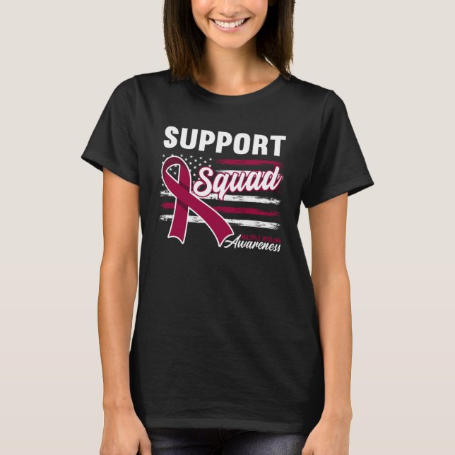 Camiseta Support Awareness Squad I Plasma Cell Multiple Mye (Frente)