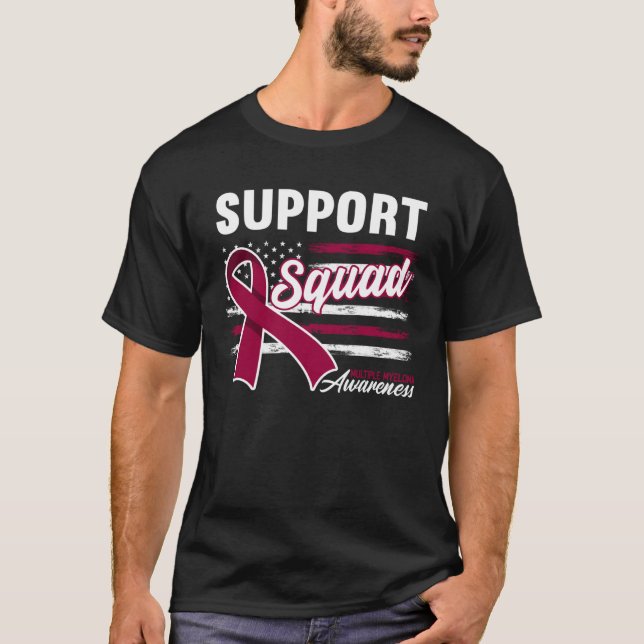 Camiseta Support Awareness Squad I Plasma Cell Multiple Mye (Frente)