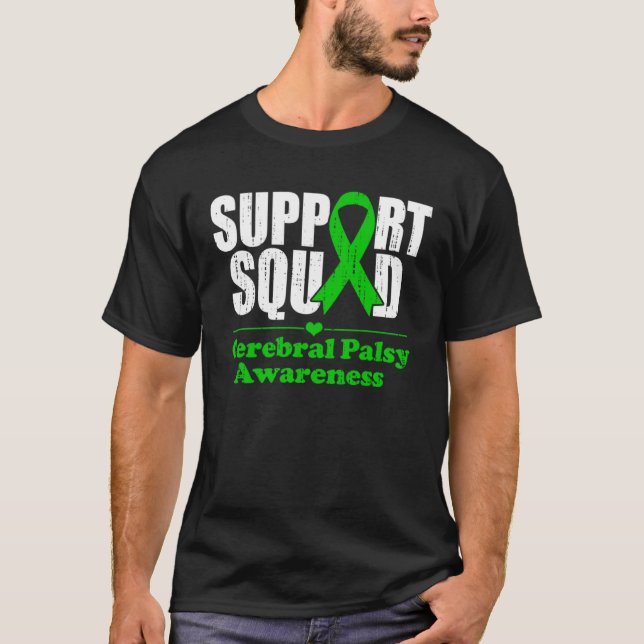 Camiseta Support Cerebral Palsy Cp Awareness Month Green Ri (Frente)