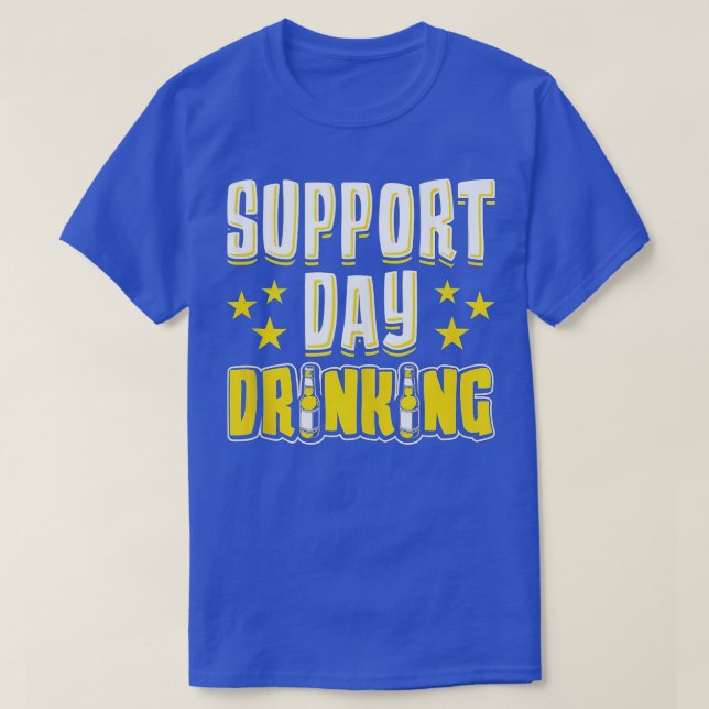 Camiseta Support Day Drinking Funny Sunday Funday Drinking  (Frente do Design)