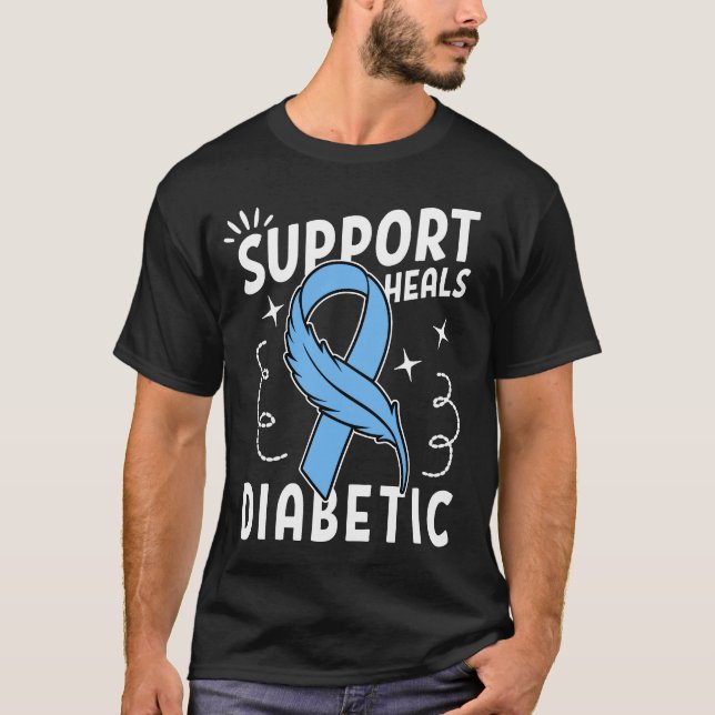 Camiseta Support Heals Diabetic (Frente)