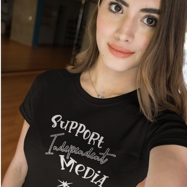 Camiseta Support Independent Media (Criador carregado)