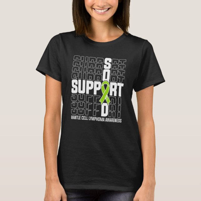 Camiseta Support Squad Mantle Cell Lymphoma Awareness (Frente)