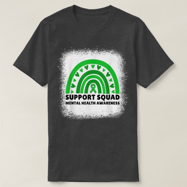 Camiseta Support Squad Mental Health Awareness Month Men Wo (Frente do Design)