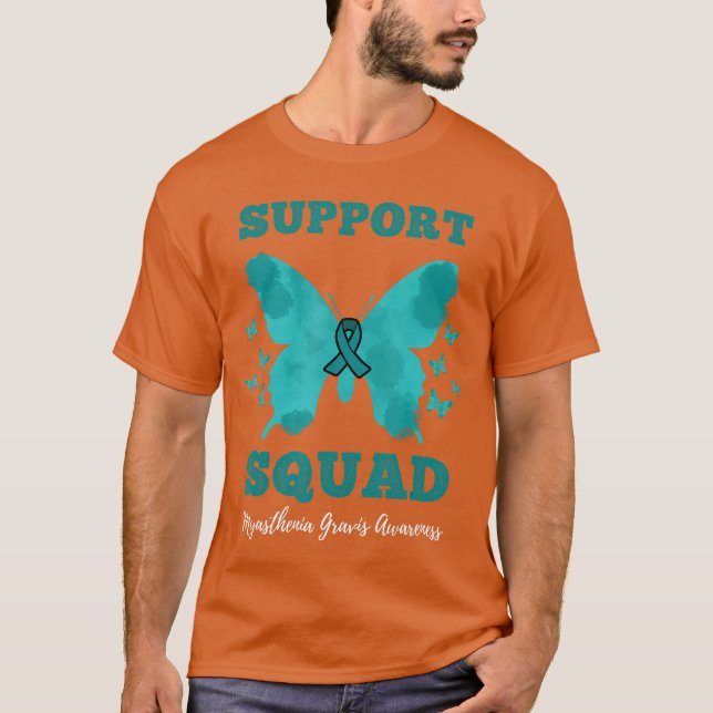 Camiseta Support Squad Myasthenia Gravis Awareness (Frente)