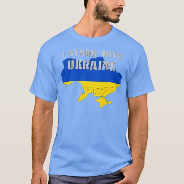 Camiseta Support Ukraine I Stand With Ukrainian (Frente)