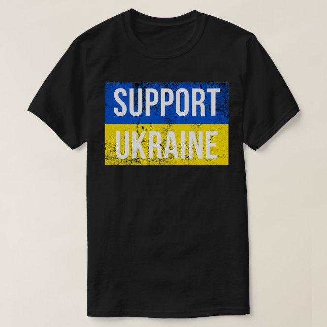 Camiseta Support Ukraine Patriotic Ukrainian Flag for Men a (Frente do Design)