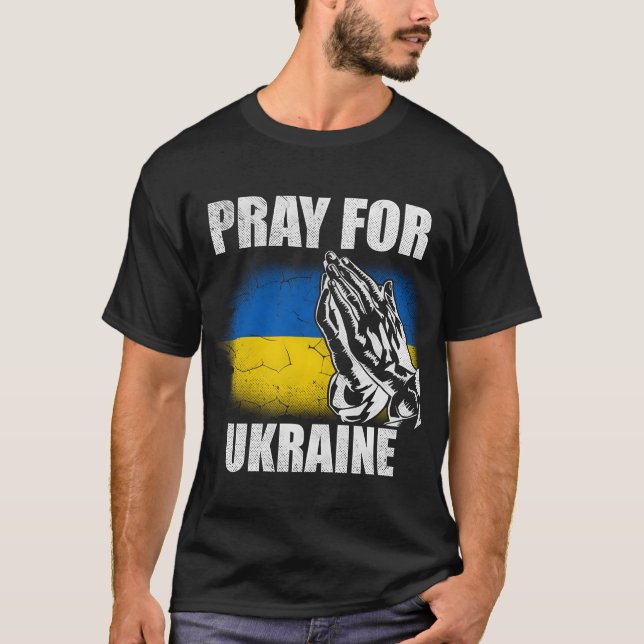 Camiseta Support Ukraine Pray For Ukraine Ukraine Flag Peac (Frente)