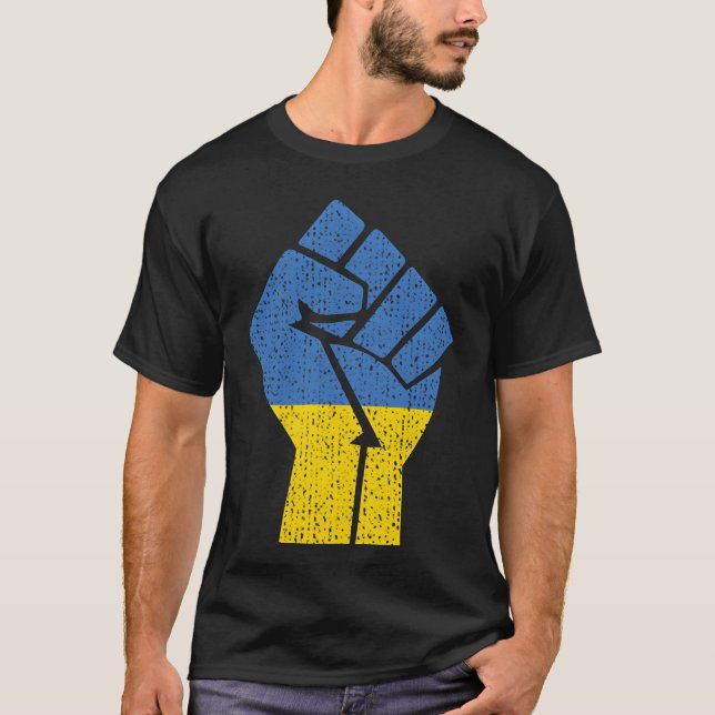 Camiseta Support Ukraine Stand With Ukraine Ukrainian Flag  (Frente)