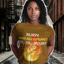 CAMISETA SUPREMACIA BRANCA QUEIMADA
