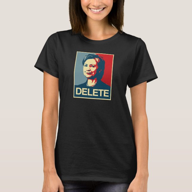 Camiseta SUPRESSÃO - poster de Anti-Hillary - - (Frente)