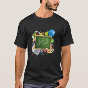 Camiseta Suprimentos de lousa para estudantes de volta às a