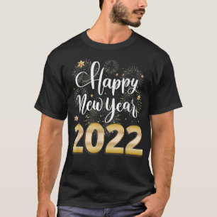 Camiseta Suprimentos de Véspera de ano novo do feliz ano no