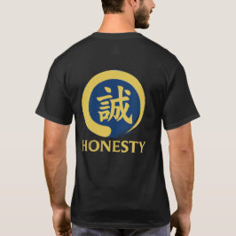 Camiseta Suprimentos do Sensei Bushido Honestidade Kanji