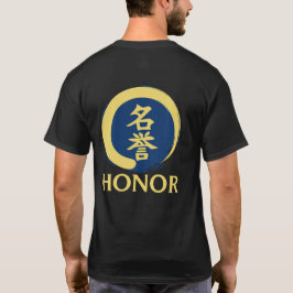 Camiseta Suprimentos do Sensei Bushido Honra Kanji