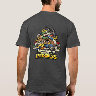 Camiseta Suprimentos do Sensei em Algum Lugar Aqui Está o P