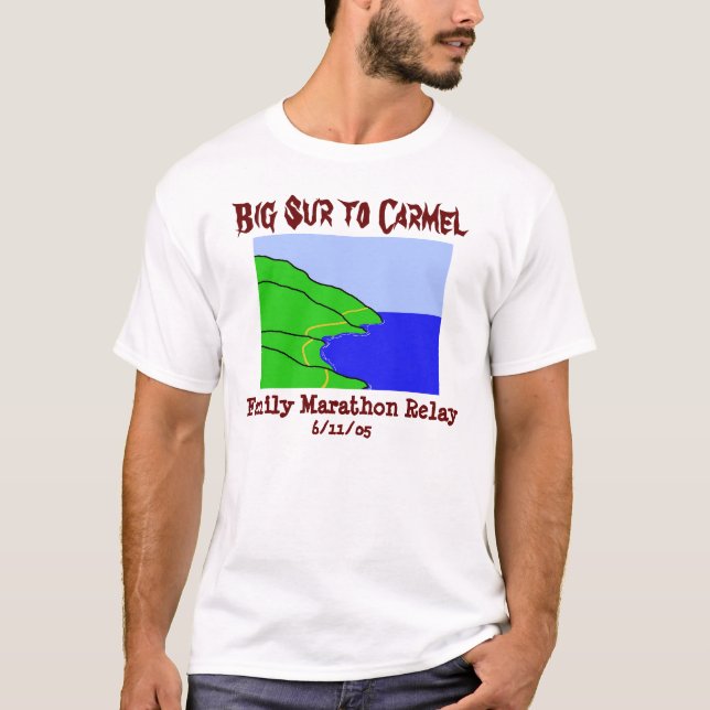 Camiseta Sur grande ao relé de Carmel (Frente)
