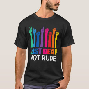 Camiseta Surda Não Rita Sensibilização Surda Amarelo Fita A
