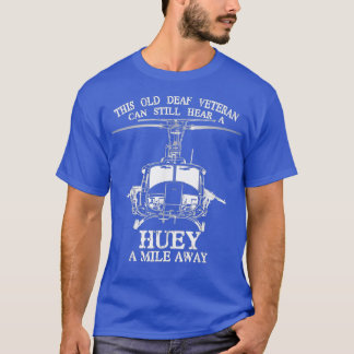 Camiseta Surdo Ouve Huey Um Milho Longe Do Engraçado Vetera