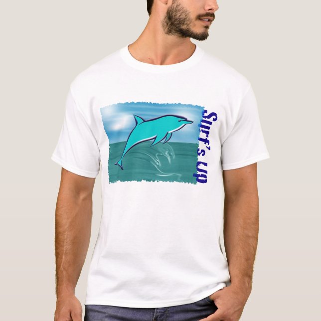 Camiseta Surf acima do TShirt do vintage (Frente)