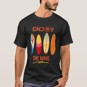 Camiseta Surf Aproveita As Ondas Surfando Engraçado Verão