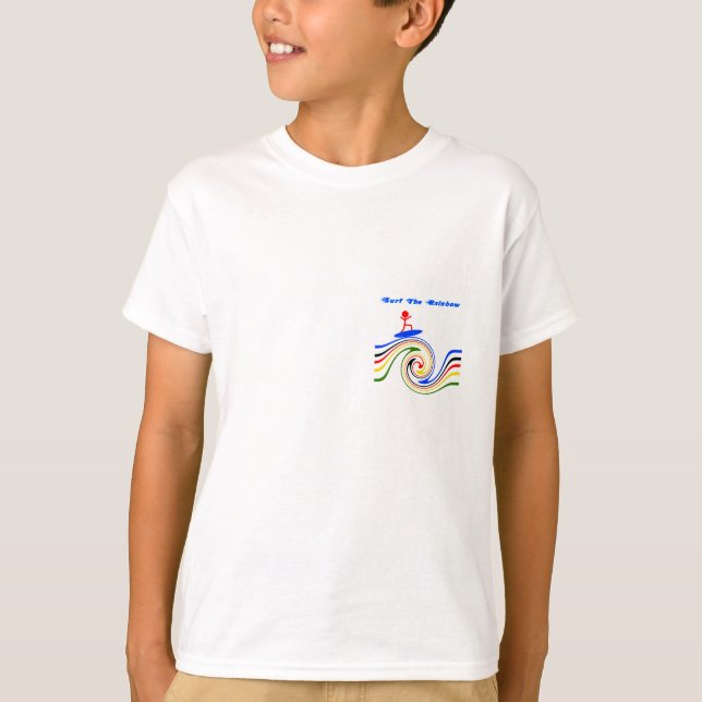 Camiseta Surf arco-íris (Frente)