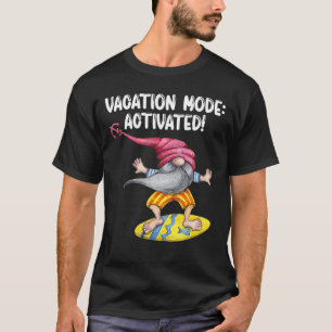Camiseta Surf Ativado do Modo de Vacinação Gnomo de Naveg
