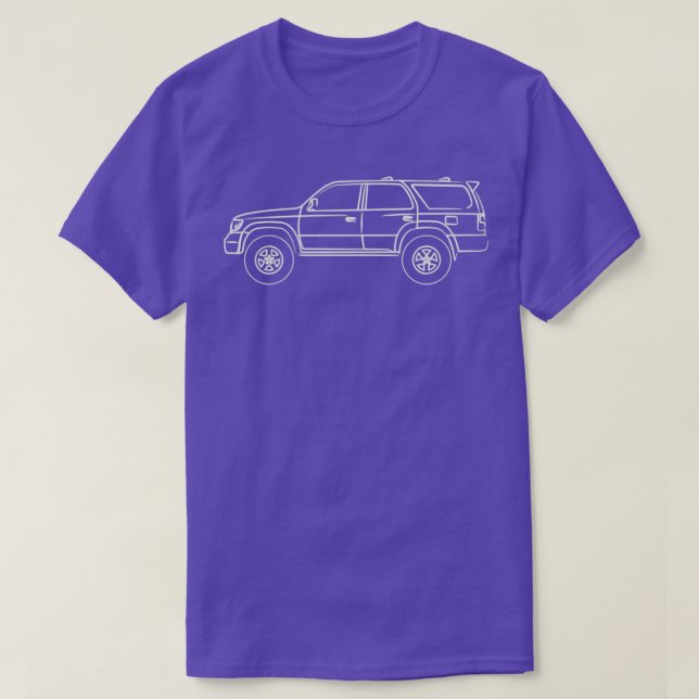 Camiseta surf branco Hilux de 3ª geração 4runner (Frente do Design)