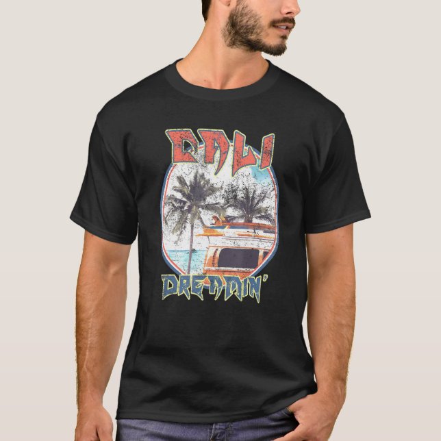 Camiseta Surf California Beach Rocker (Frente)