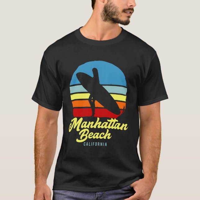 Camiseta Surf da Califórnia em Tan Beach (Frente)