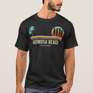 Camiseta Surf da Califórnia Hermosa Beach Vintage Surf