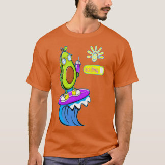 Camiseta surf de abacate engraçado7