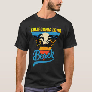 Camiseta Surf De Areia De Longa Praia Da Califórnia E Vacin