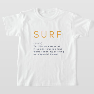 Camiseta Surf De Definição Significa Kids De Ondas De Água