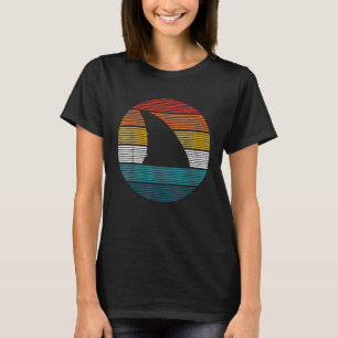 Camiseta Surf De Divisor De Fim De Tubarão Scuba - Retro D