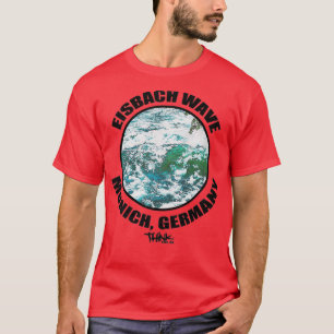 Camiseta Surf de Eisbach wave Munique Alemanha