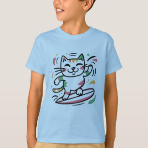 Camiseta Surf de gatos