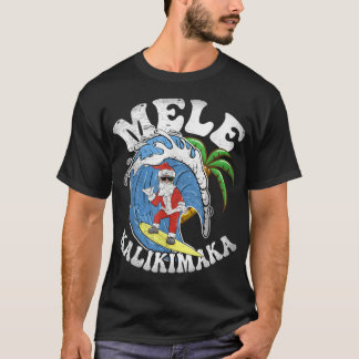 Camiseta Surf de Natal Mele Kalikimaka - Surf Papai noel