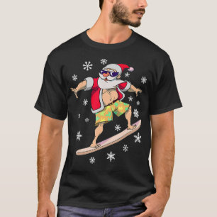 Camiseta Surf de Natal no Havaí Papais noeis do Havaí Sur
