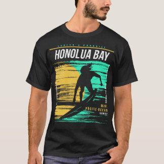 Camiseta Surf de navegação em Honolua Bay Maui Hawaii Vinta