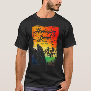 Camiseta Surf de praia em Huntington, da Califórnia Surf V