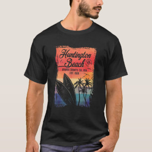 Camiseta Surf de praia em Huntington, da Califórnia Surf V