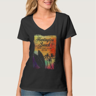 Camiseta Surf de praia em Huntington, da Califórnia Surf V