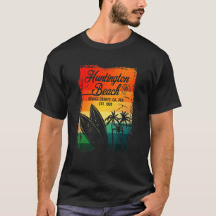Camiseta Surf de praia em Huntington, da Califórnia Surf V
