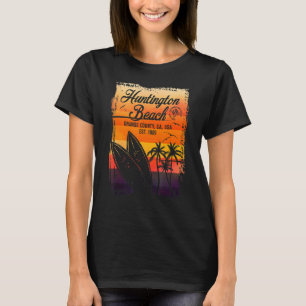 Camiseta Surf de praia em Huntington, da Califórnia Surf V