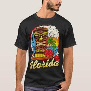 Camiseta Surf de Surfe da Flórida Hawaii Estilo Retro Vin