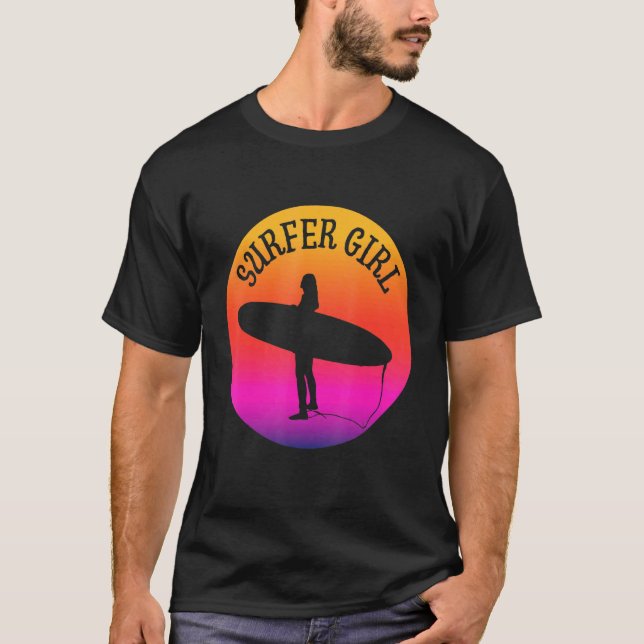 Camiseta Surf de surfista de surfista de surfboard (Frente)