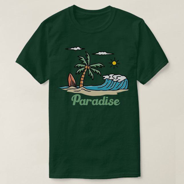 Camiseta Surf de Verão (Frente do Design)